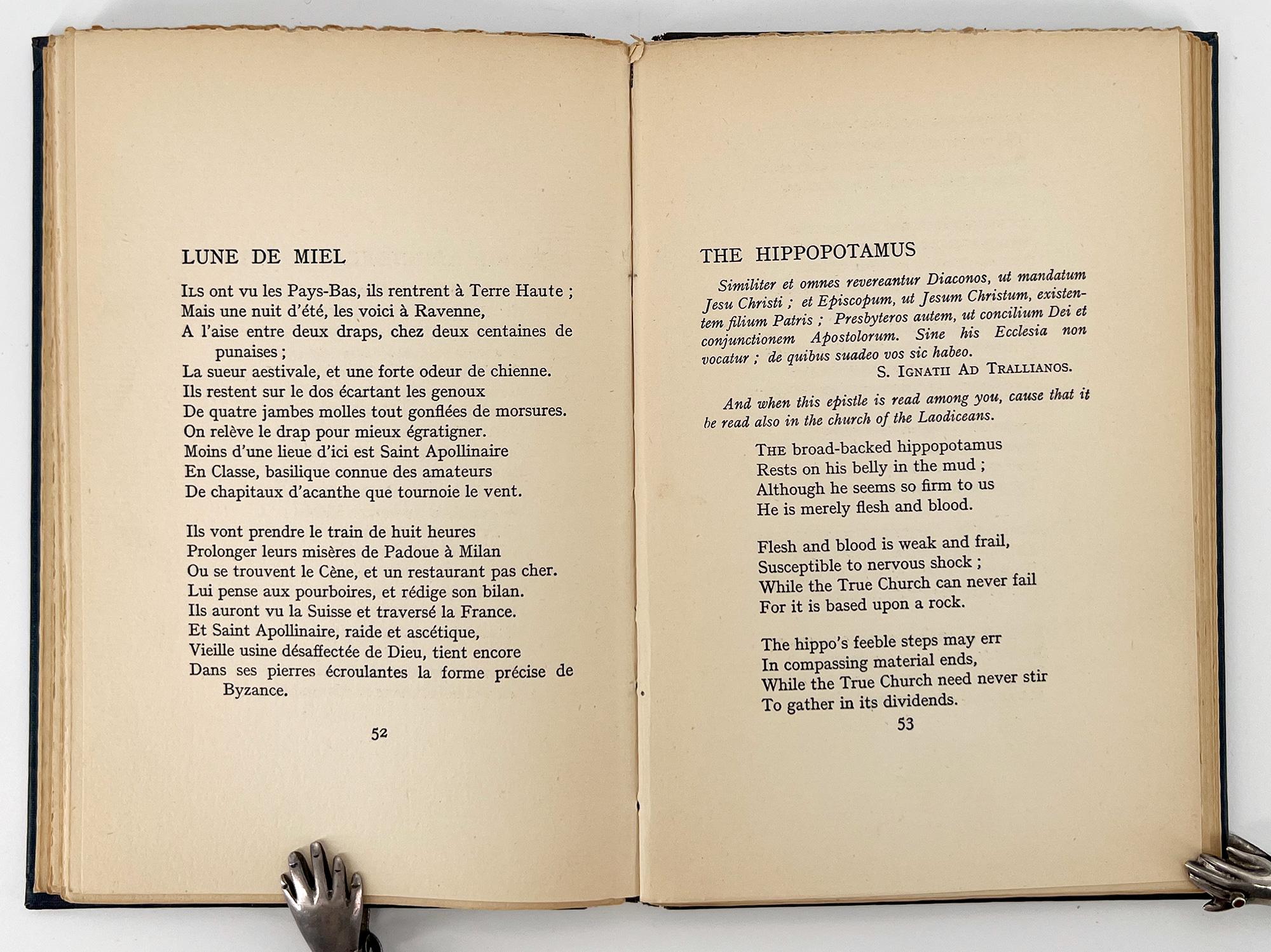 20th Century T. S. ELIOT:  Poems, 1909 – 1925 (First Edition, First Impression)