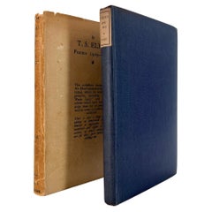 T. S. ELIOT:  Poems, 1909 – 1925 (First Edition, First Impression)