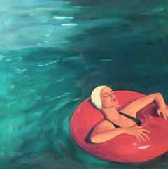 Floating, oil painting by TS Harris
