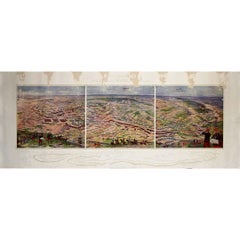 Original circa 1915 lithographic poster - Panorama de la Bataille de la Marne