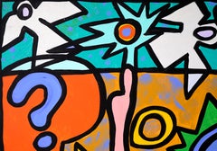 "It Happened This Way" Surrealist Pop Art in Acrylic on Canvas