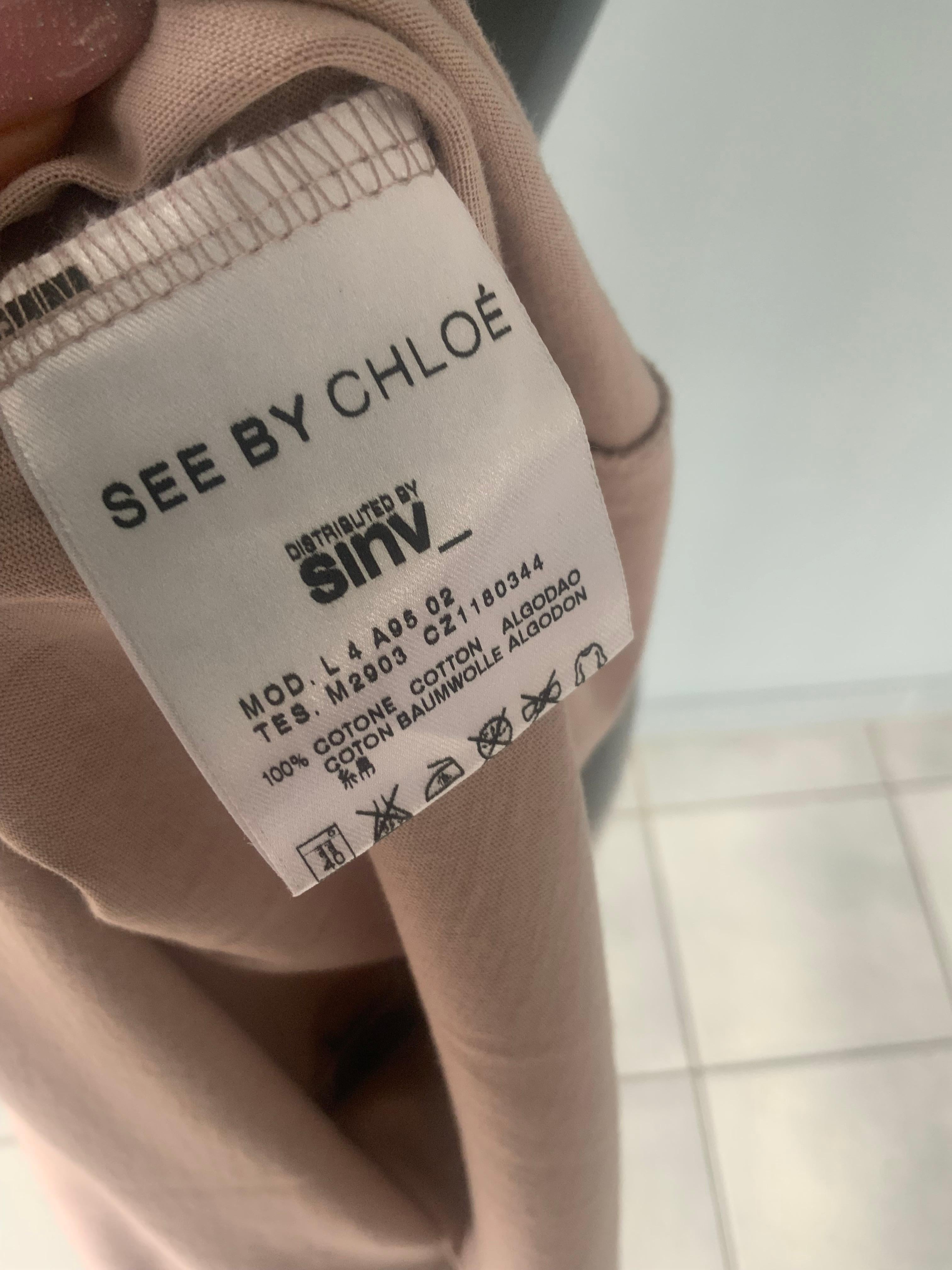 Chloe' T-Shirt wie neu mit Schleifen auf dem Rücken 2