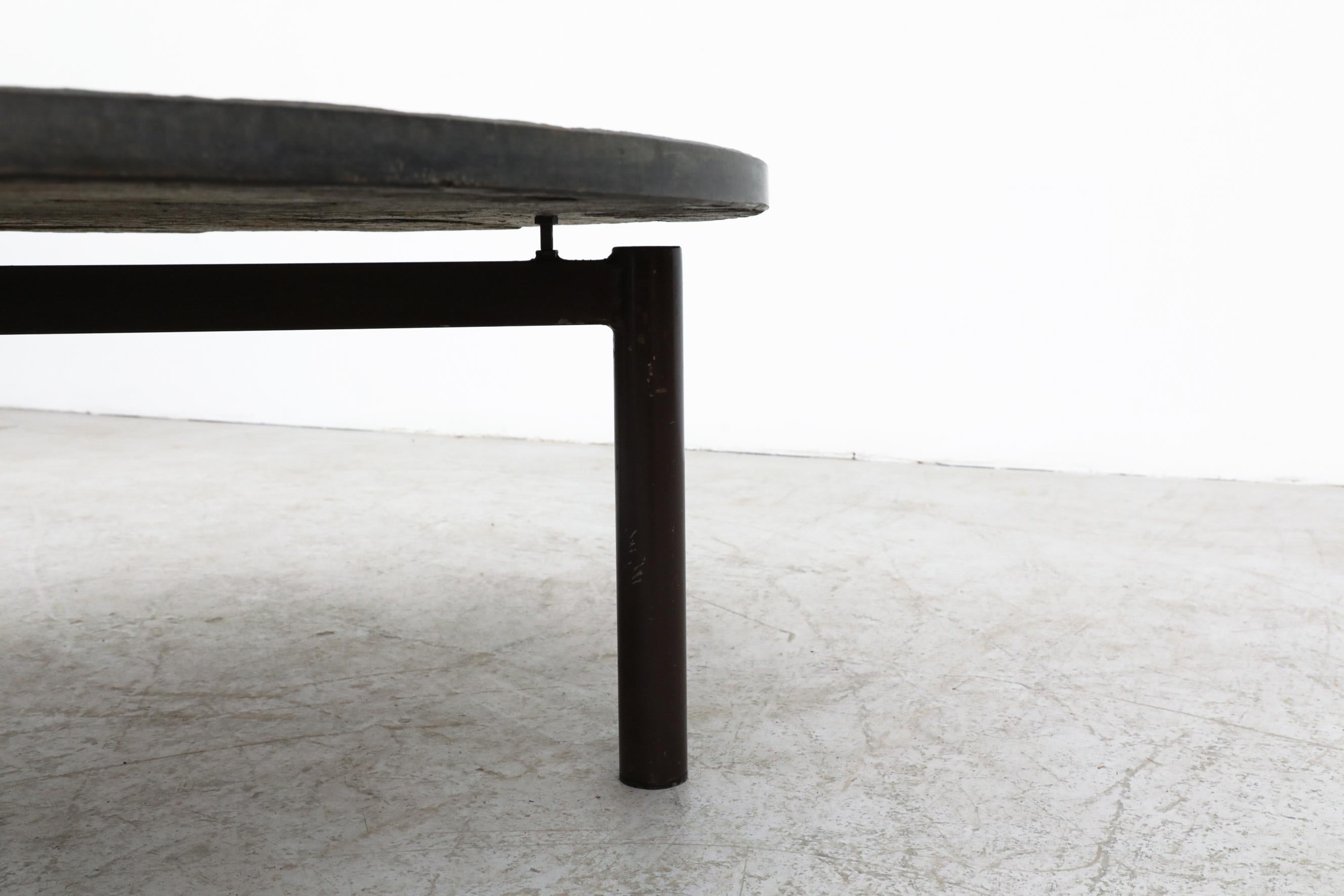 't Spectrum Round Stone Brutalist Coffee Table 2