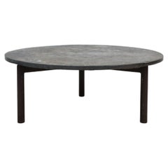 't Spectrum Round Stone Brutalist Coffee Table