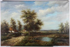 T. Tenant - Óleo del siglo XX, A caballo