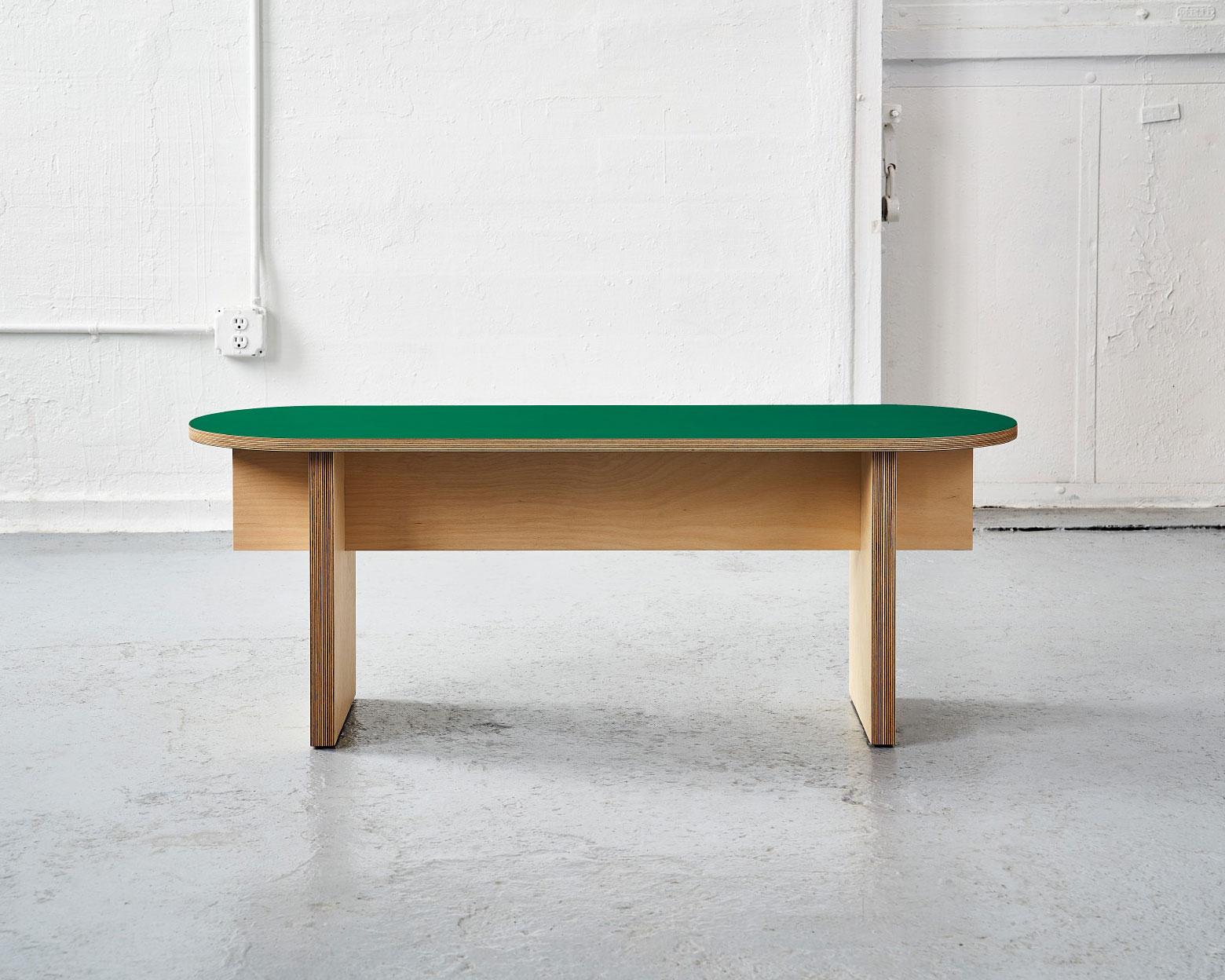 A simple and elegant bench series pairing geometric shapes with traditional Japanese-inspired joinery. Available in a wide variety of colors, finishes, and dimensions. T-top benches are also sold in full dinette sets with T-top Tables.
