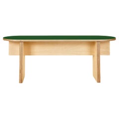 T-Top Bench – Modern Dining Bench in Baltic Birch Plywood and Colorful Laminate