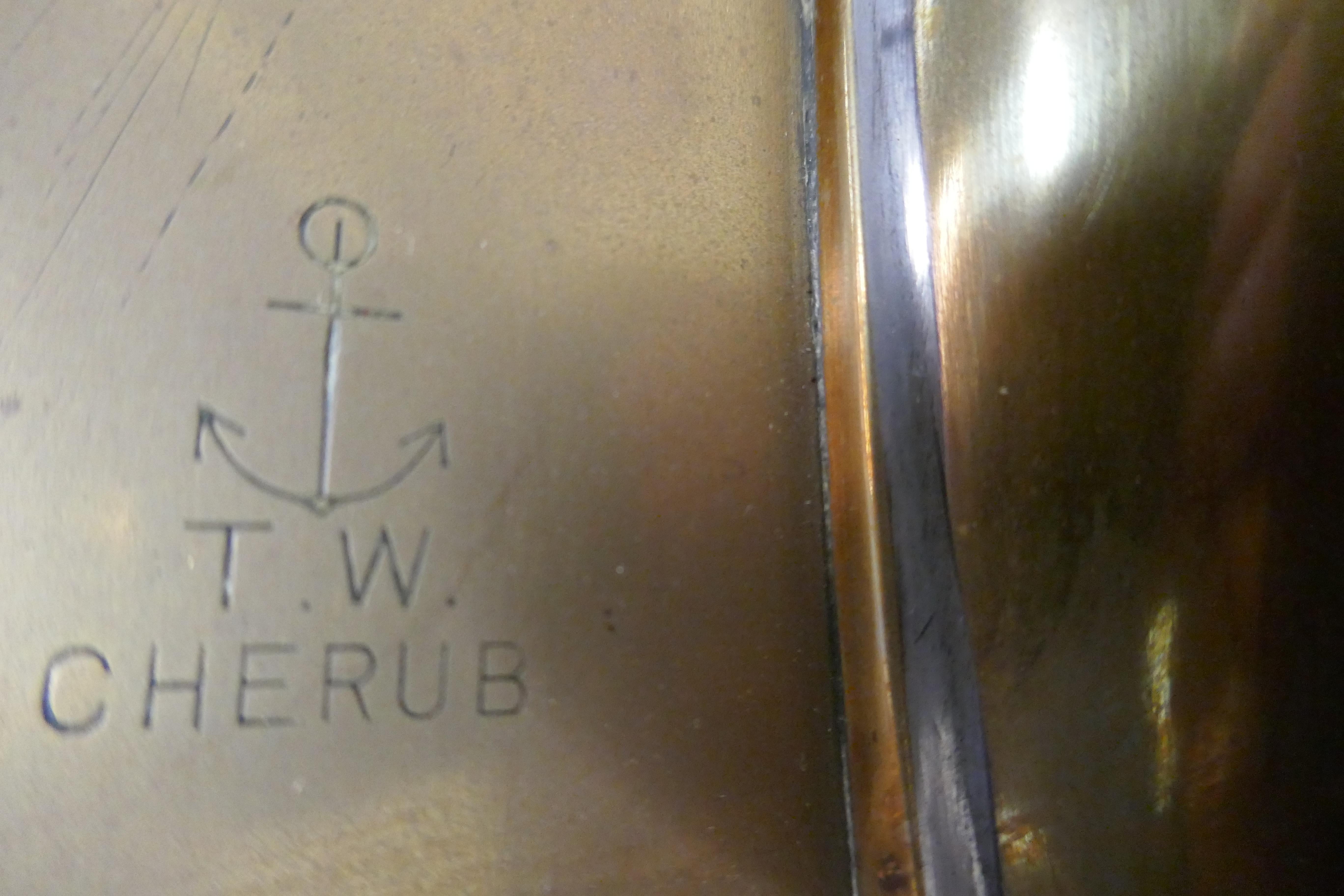 T. Walker & Son LTD Inglaterra Cherub Brass Marine Log Spinner, Lámpara en Bueno estado para la venta en Godshill, Isle of Wight
