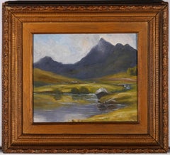 Vintage T. Wery - Framed Mid 20th Century Oil, Snowdon from Capel Curig