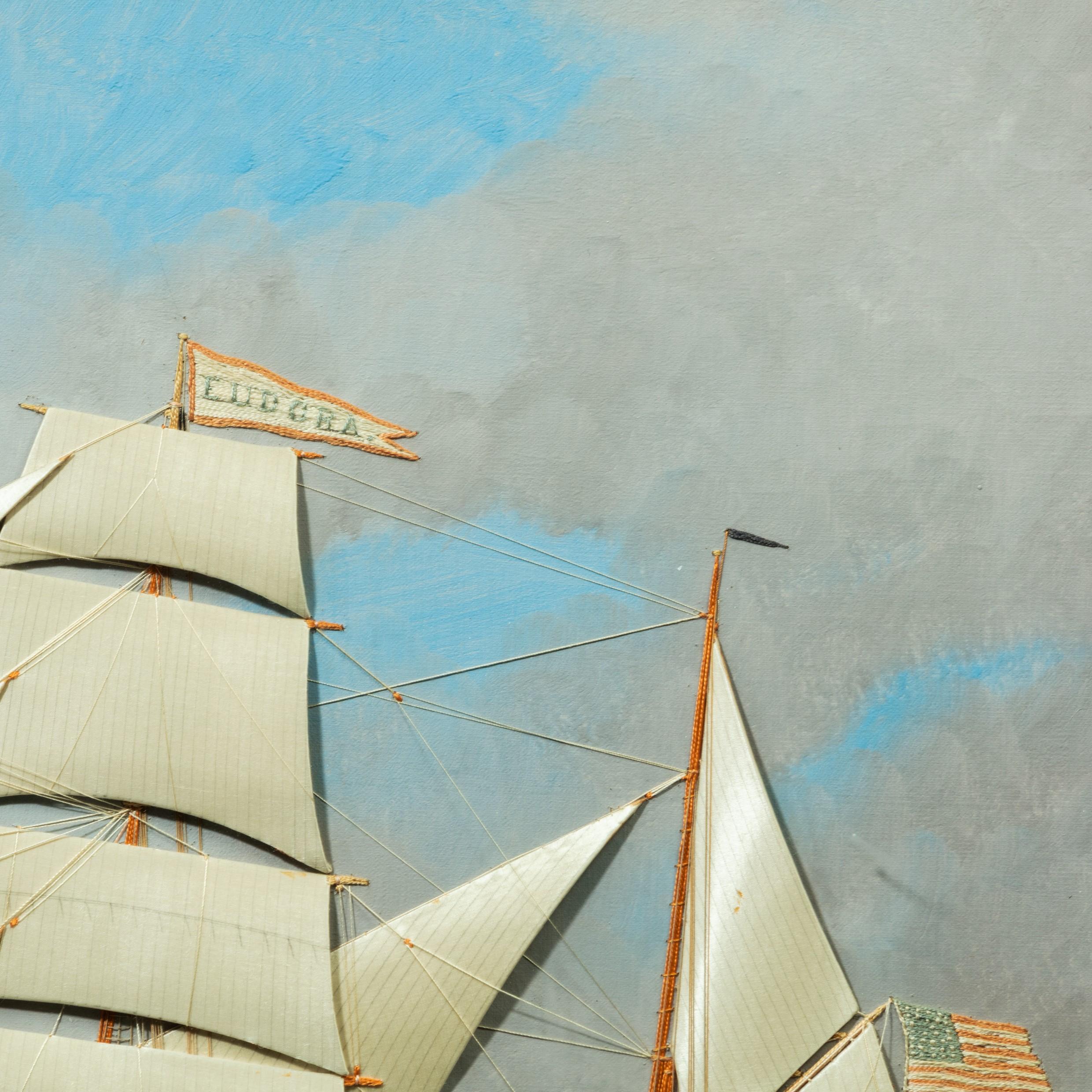 T. Willis a Mixed Media Ship’s Portrait of ‘Eudora’ of New York, 1900 3