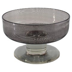 T. Wirkkala for Venini "Rovaniemi" Series Glass Bowl Centerpiece 1972 Italy