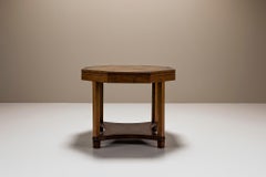 Tavolino t Woonhuys in noce ed ebano, Paesi Bassi, anni '30