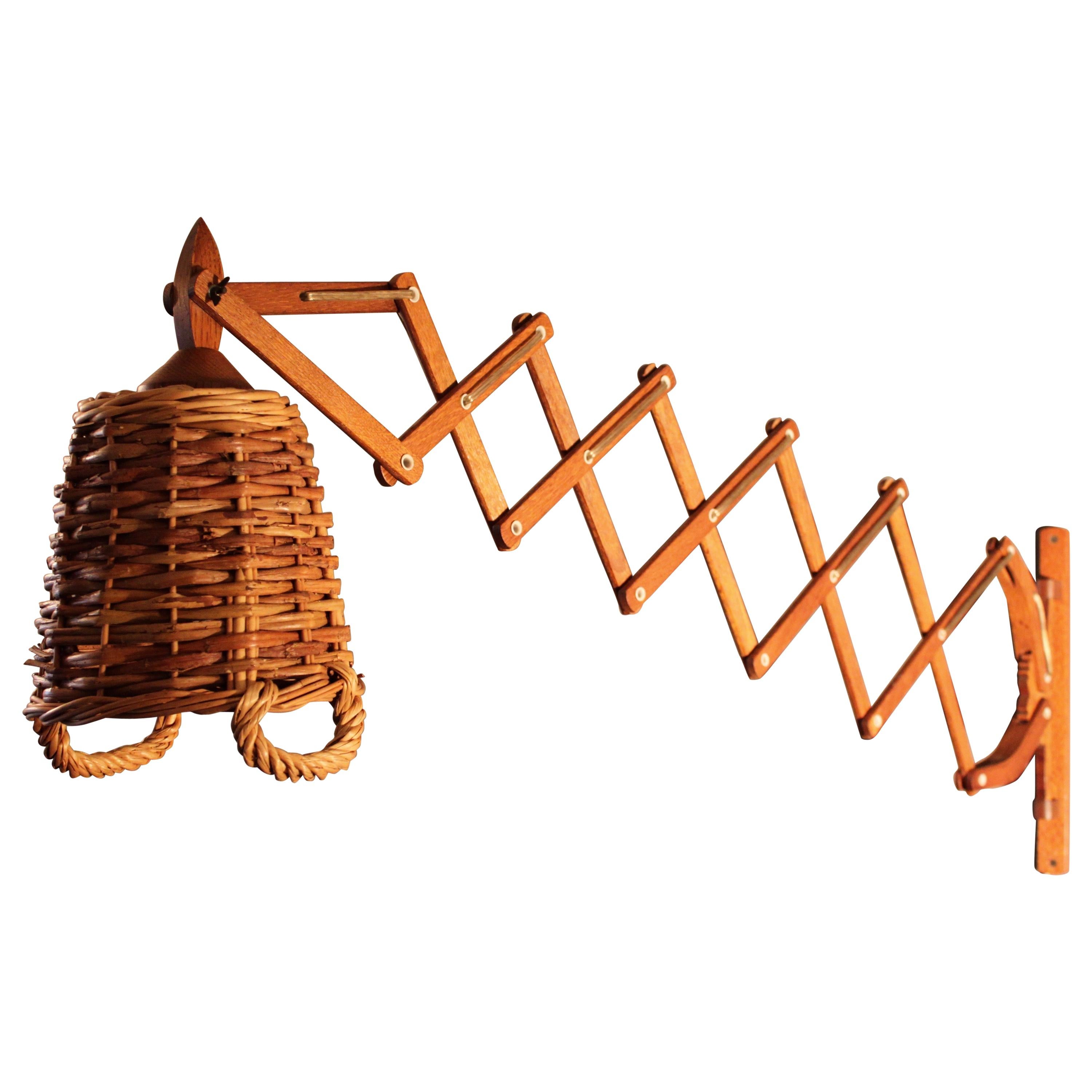 T. Zweers Scissor Lamp Harmonica Lamp, 1959 For Sale