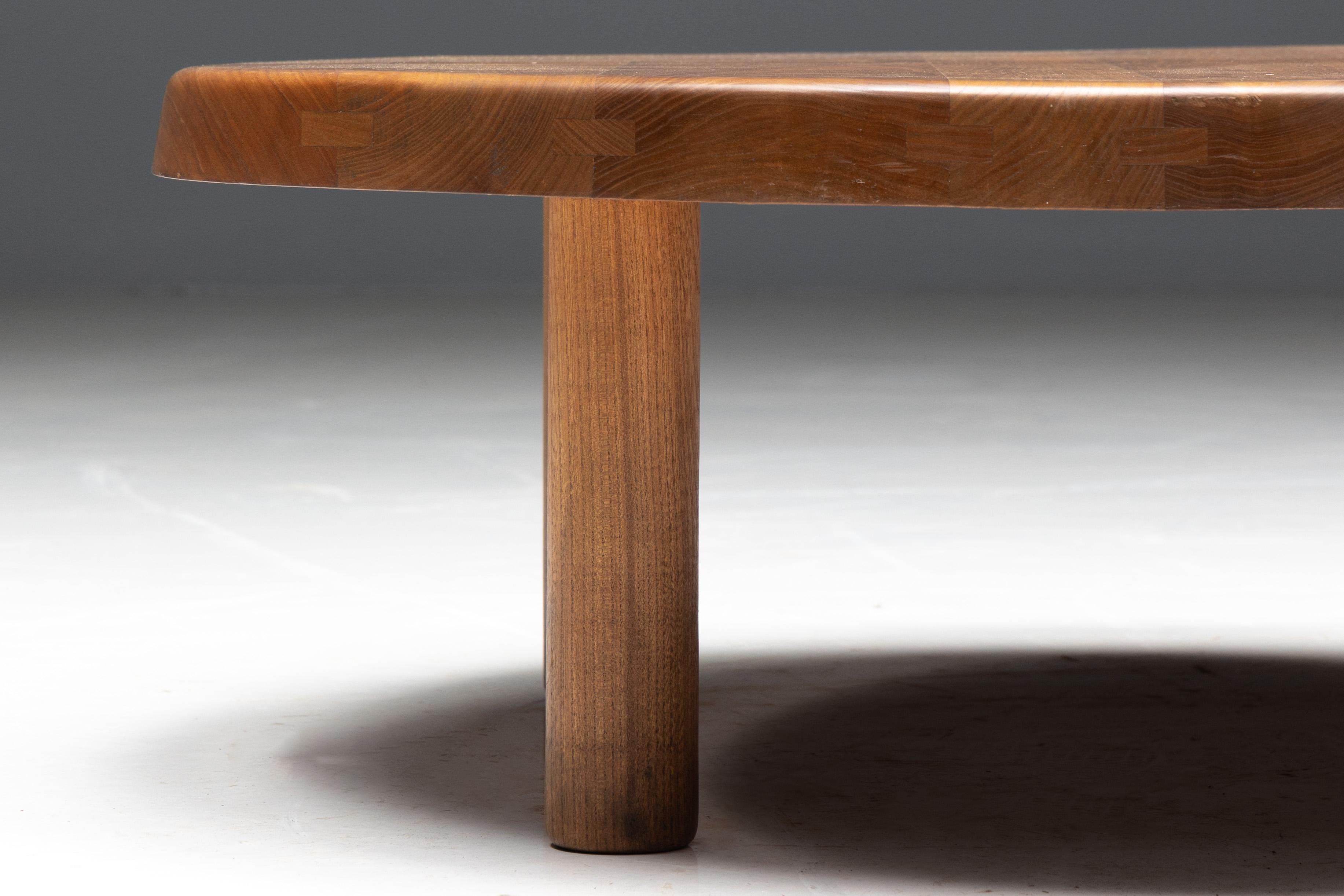 'T02' Coffee Table by Pierre Chapo, France, 1960s For Sale 4