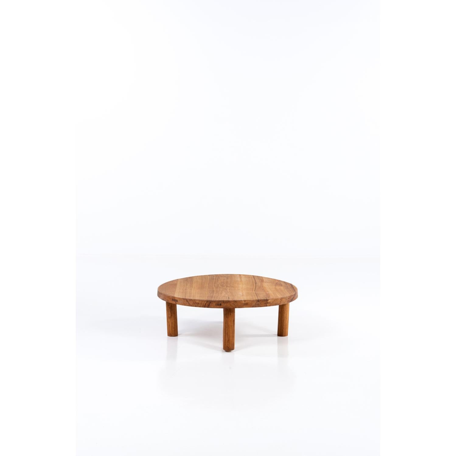 Mid-Century Modern T02 Coffee Table by Pierre Chapo, France For Sale