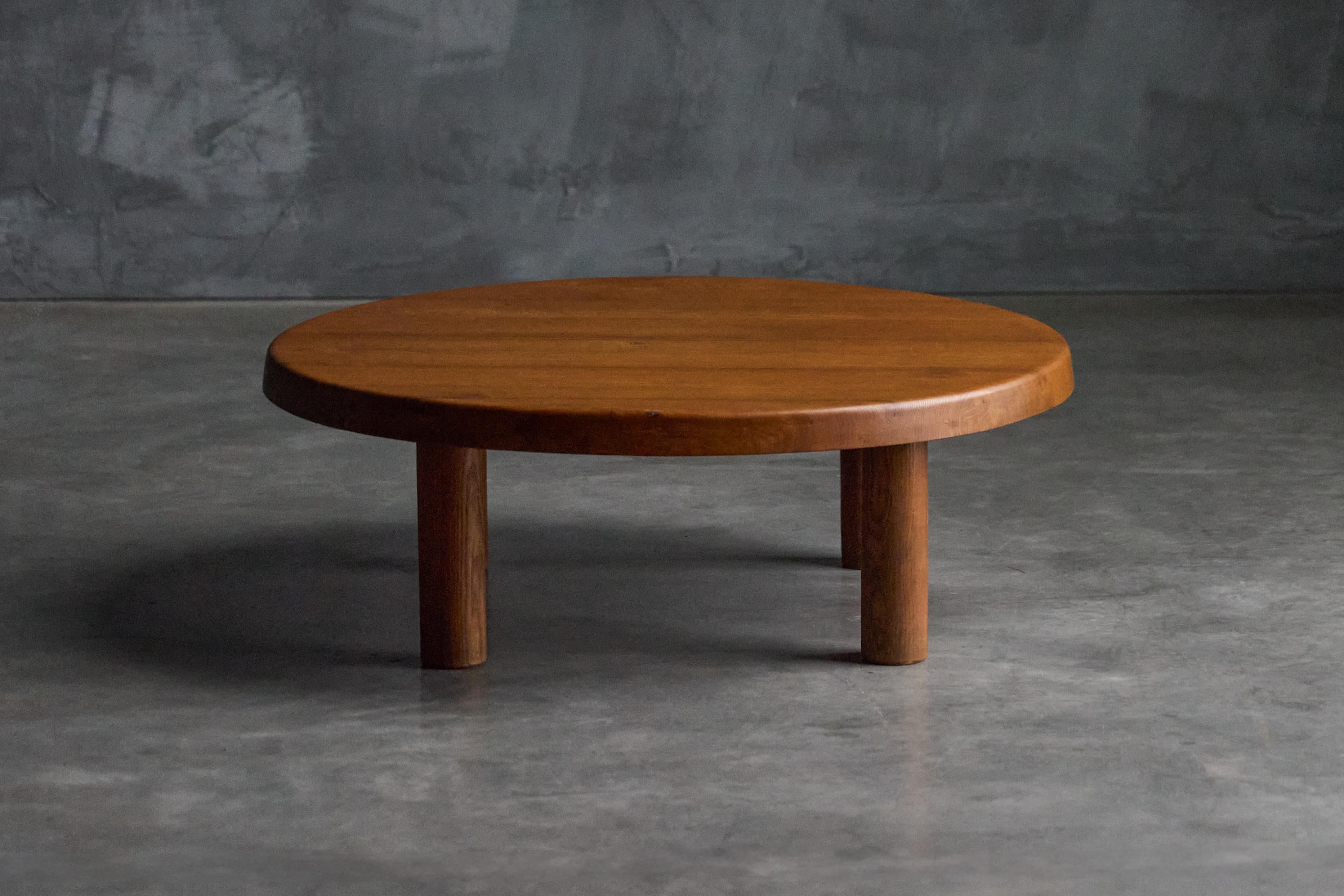 Mid-Century Modern Table basse T02M de Pierre Chapo, France, années 1960 en vente