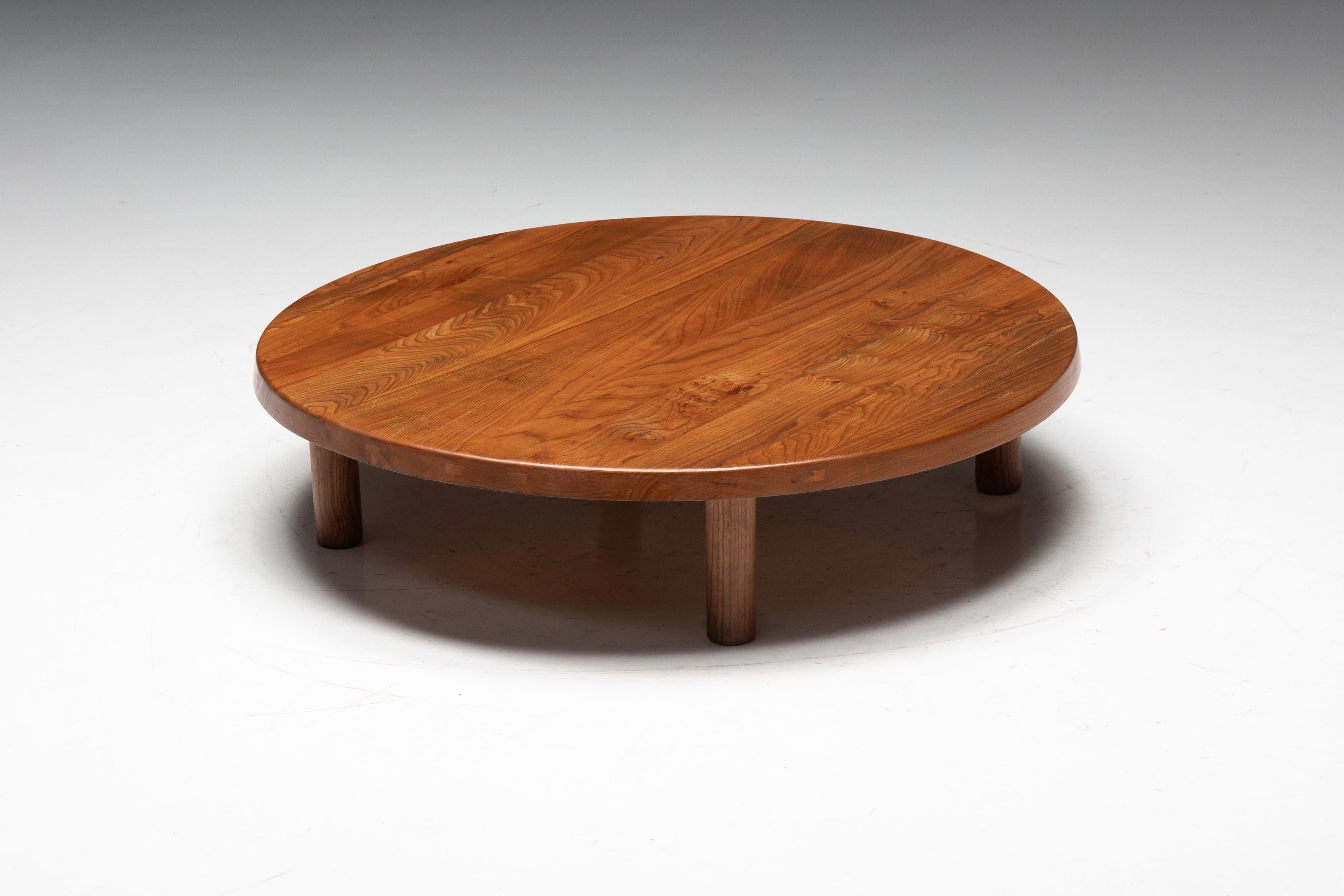 Mesa de centro T02P de Pierre Chapo, Francia, Años 60 Madera en venta