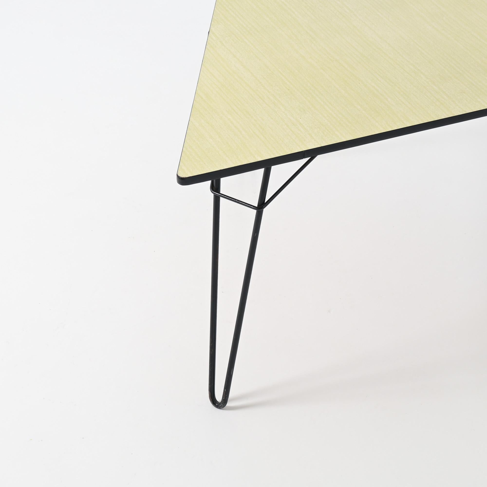 Mid-Century Modern Table de salle à manger T1 Tangram de Willy Van Der Meeren pour Tubax, 1954 en vente