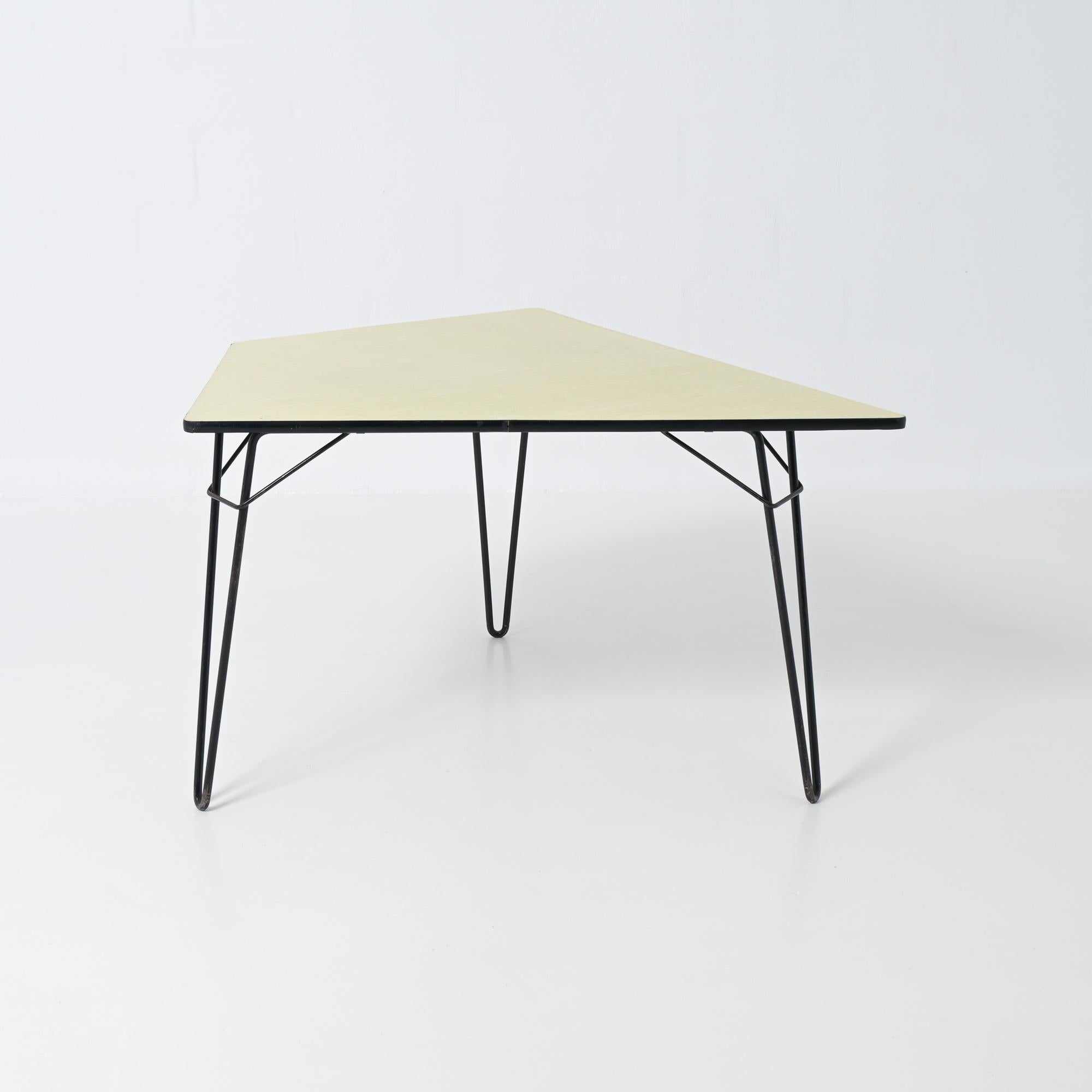Acier Table de salle à manger T1 Tangram de Willy Van Der Meeren pour Tubax, 1954 en vente