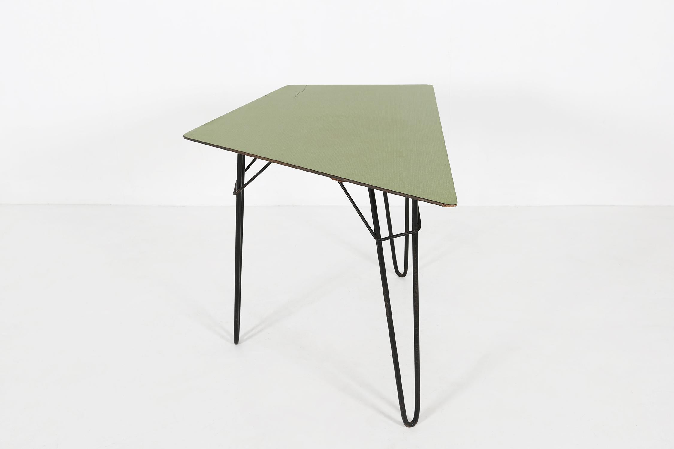 Mid-Century Modern Table de salle à manger T1 Tangram de Willy Van Der Meeren pour Tubax, Belgique 1954 en vente