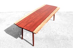 T1211 Rectangular Dining Table in Padouk Wood by Jörg Pietschmann