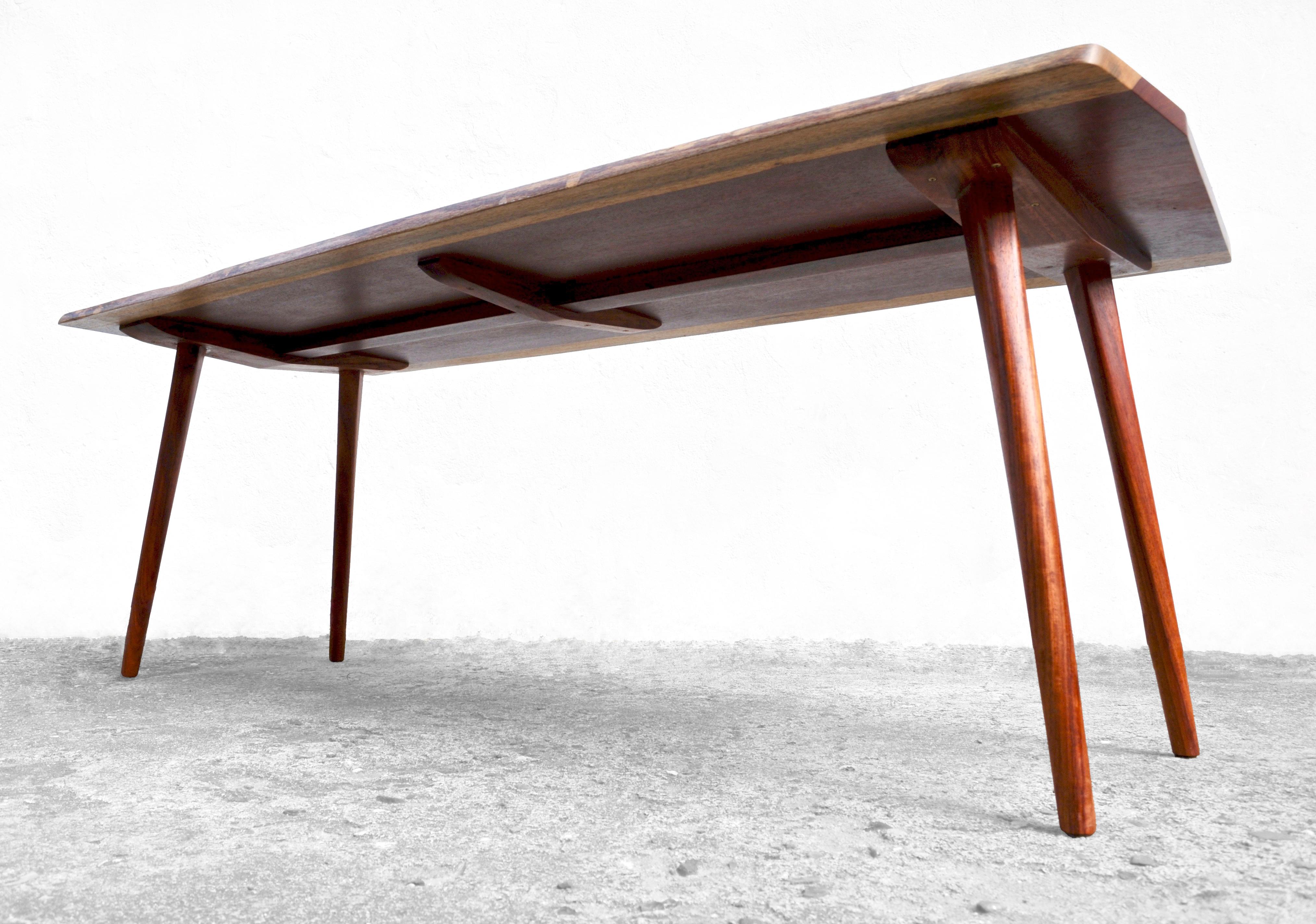 Padouk Tavolo da pranzo rettangolare T1211 in Wood di Jörg Pietschmann in vendita
