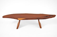 T1305 Couchtisch aus Rosenholz und Teakholz von Jörg Pietschmann