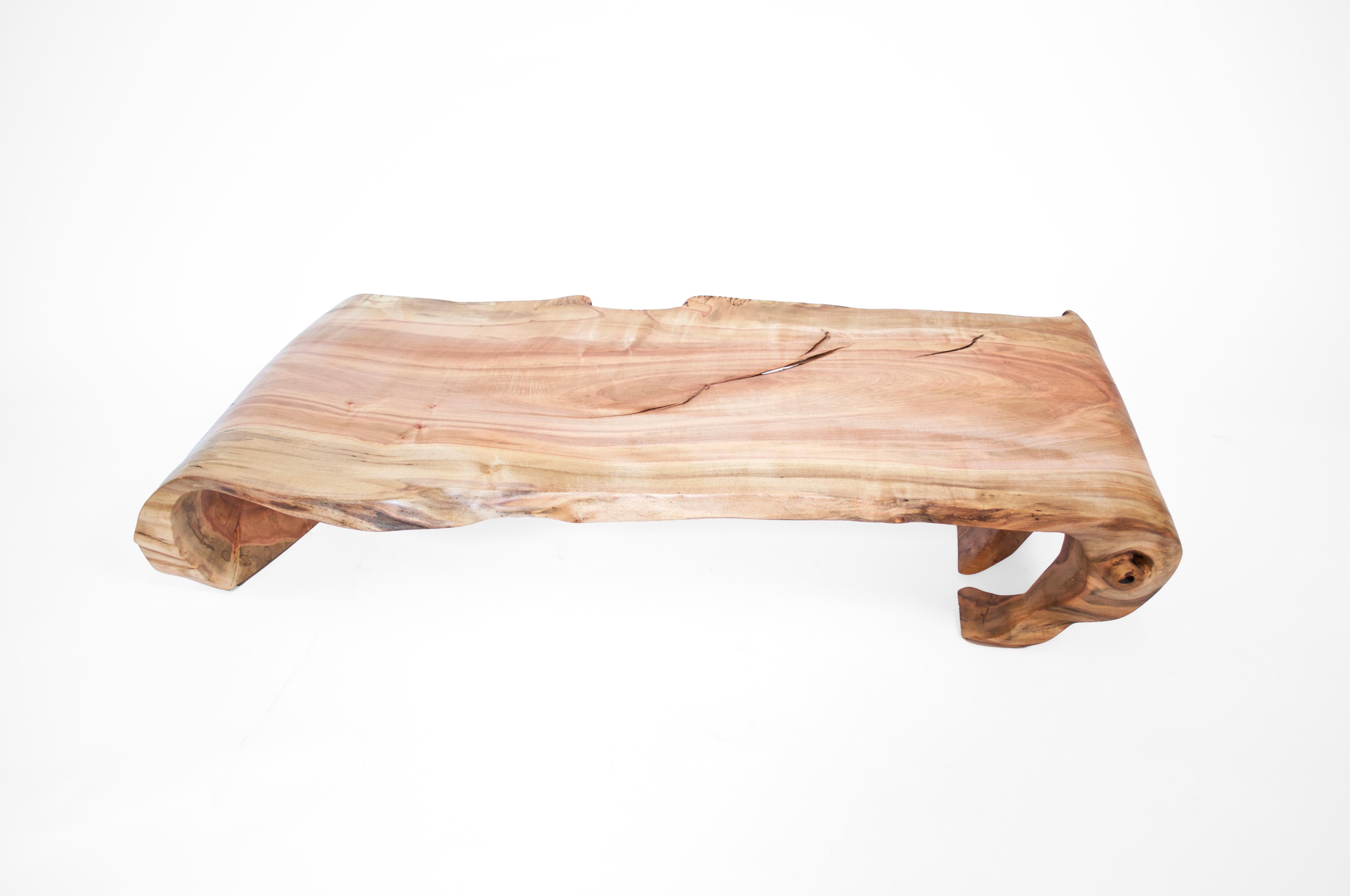 Mesa baja T1375 de madera de arce de Noruega por Jörg Pietschmann Alemán en venta