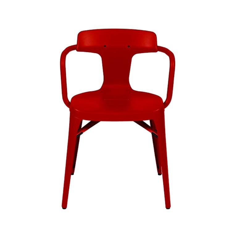 T14 Chair Outdoor - in Chilli Pepper by Patrick Norguet and Tolix, US For Sale