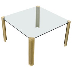 T14 Impressive Square Dining Table by Peter Ghyczy
