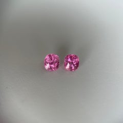 T1,44ct par de espinelas rosa suave cereza (5x4,5x4,1mm)