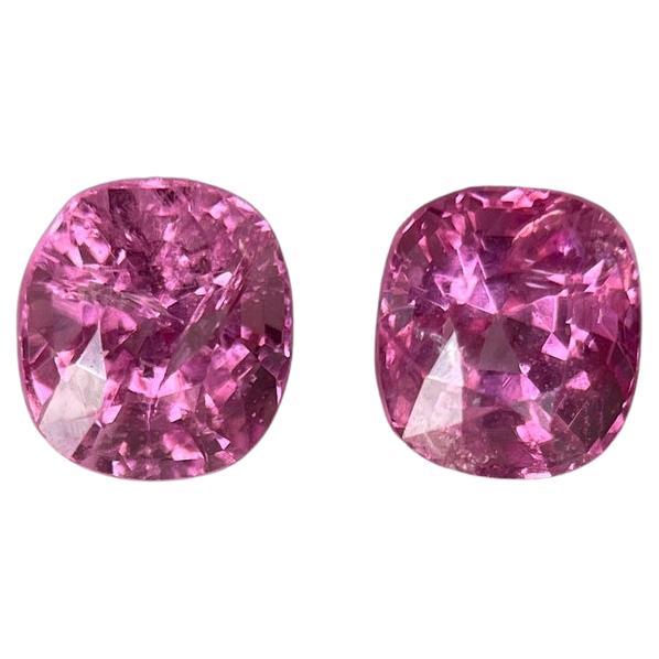 T1.44ct cherry soft pink spinel pair (5x4.5x4.1mm) For Sale