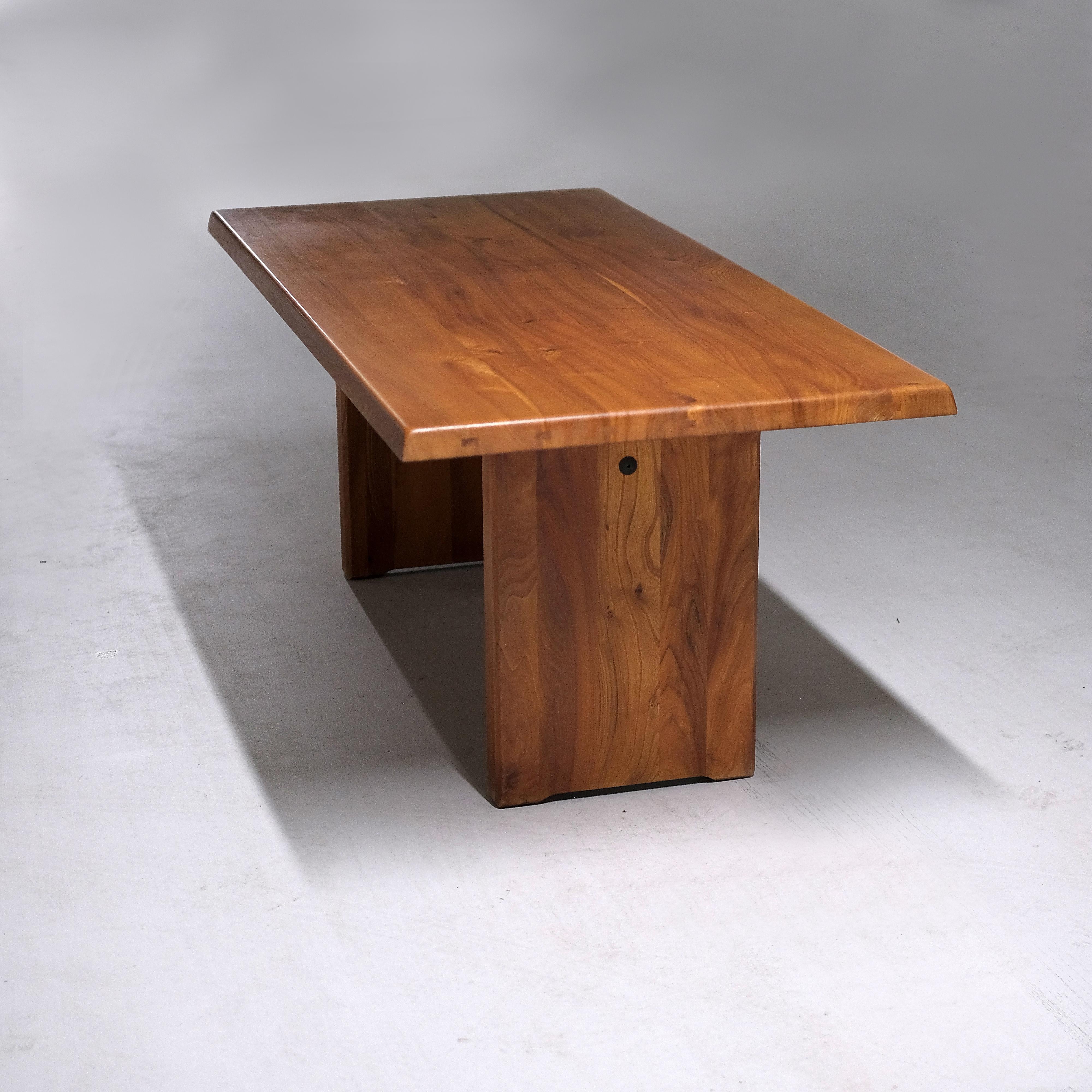 Elm T14C Dining Table by Pierre Chapo