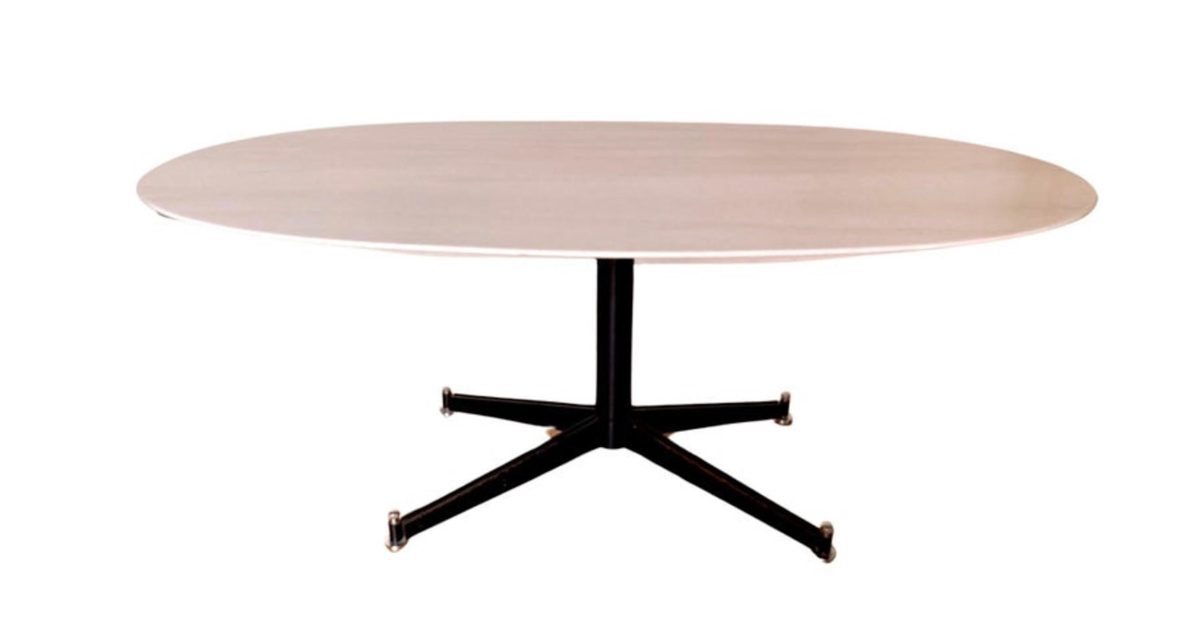 Mid-Century Modern T2 Dining Table in white marble by Ignazio Gardella for Azucena, Italy For Sale