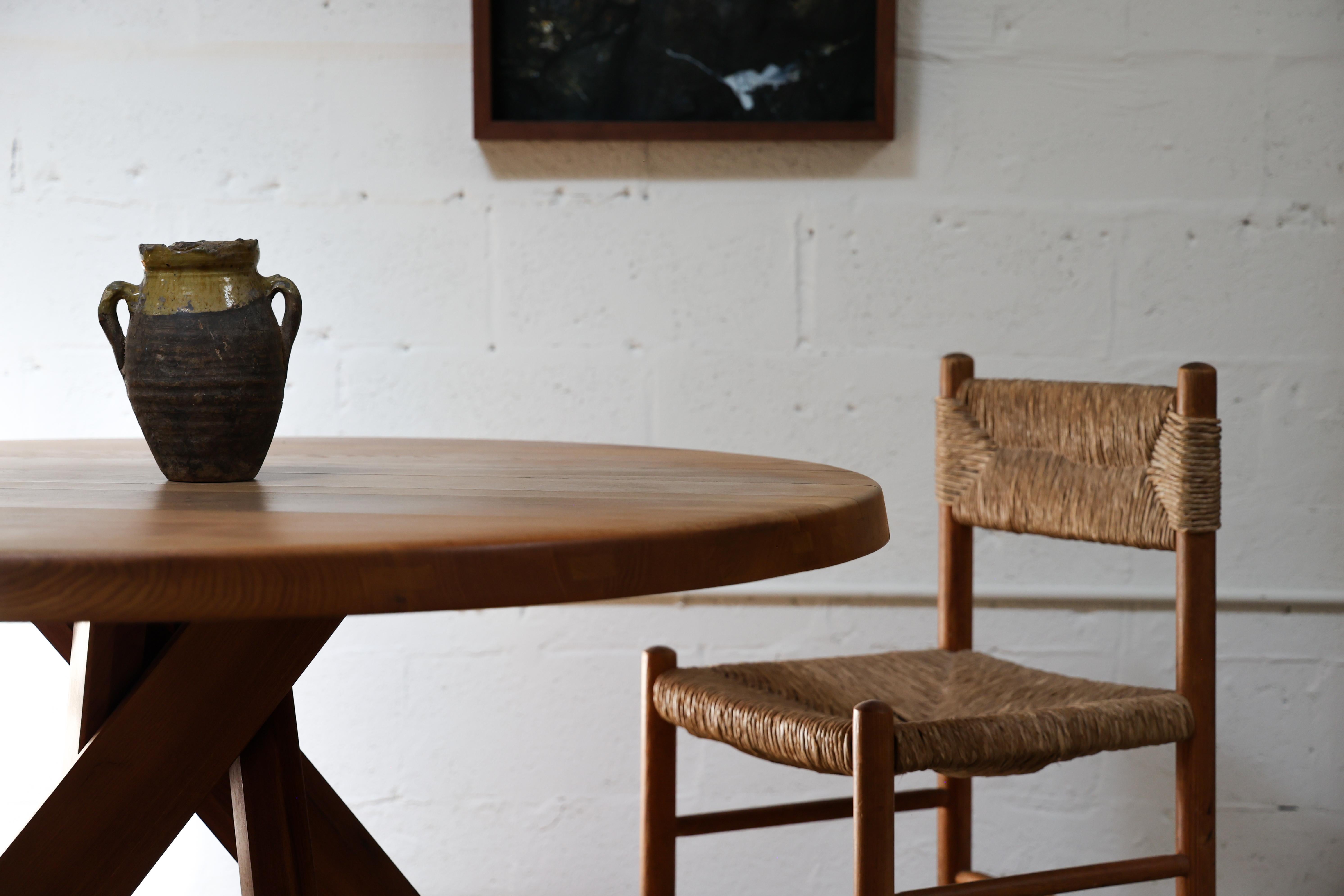 Mid-Century Modern T21 Dining Table By Pierre Chapo en vente