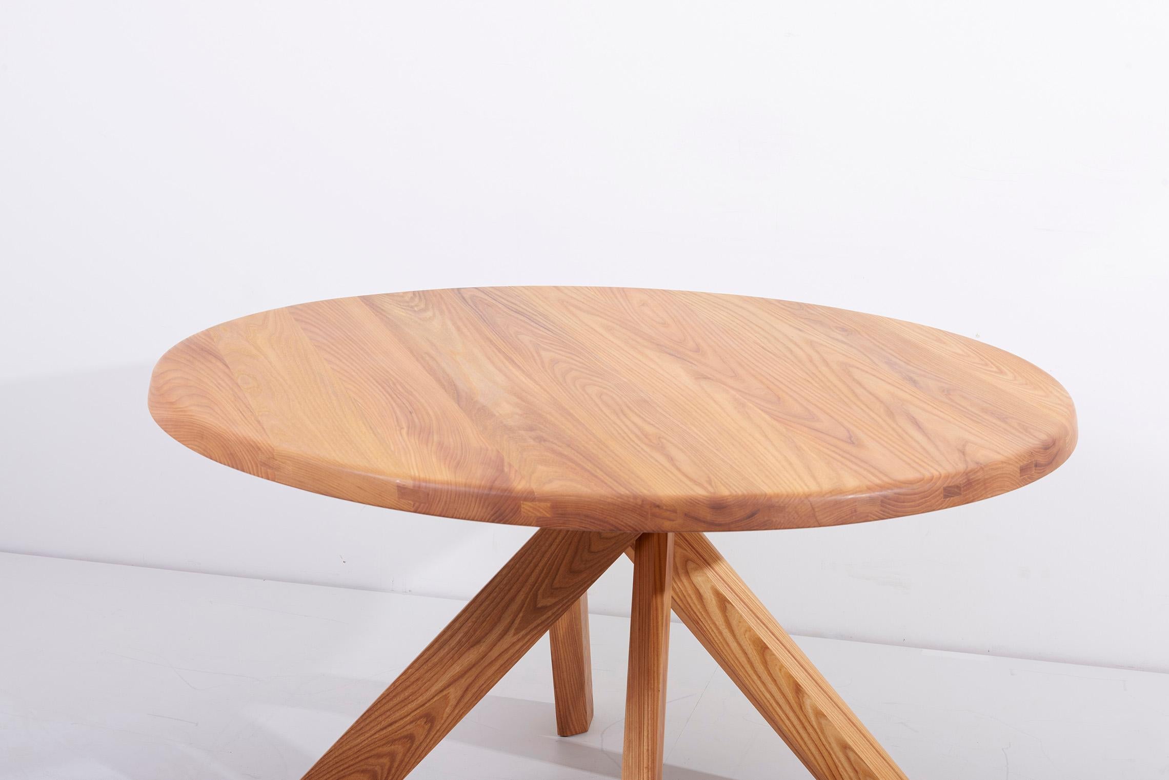 Mid-Century Modern T21 Dining Table by Pierre Chapo, France, 2022 For Sale