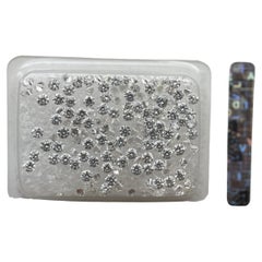 T2.12ct Natural Diamonds parcel-Average 1.5mm Round D-F VS1/2-Gem Report Antwerp