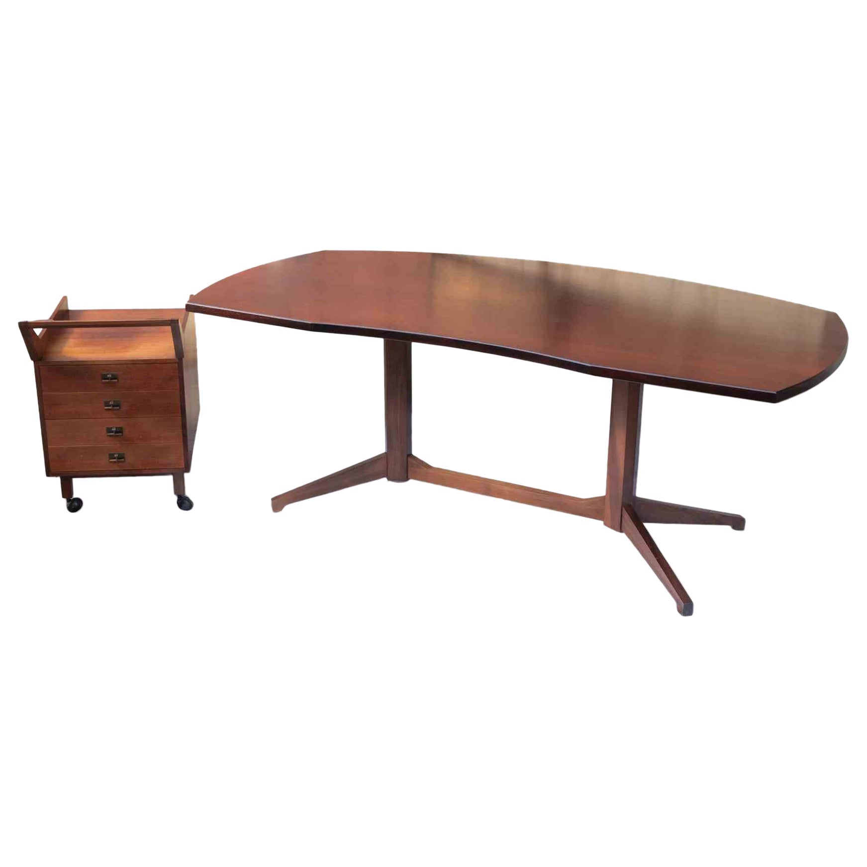 Bureau T22 avec commode par Franco Albini et Franca Helg, Italie, 1958