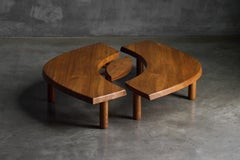 T22C L'Oeil Couchtisch von Pierre Chapo, Frankreich, 1972