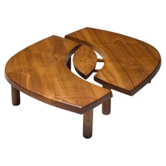 T22C L'Oeil Couchtisch von Pierre Chapo, Frankreich, 1972