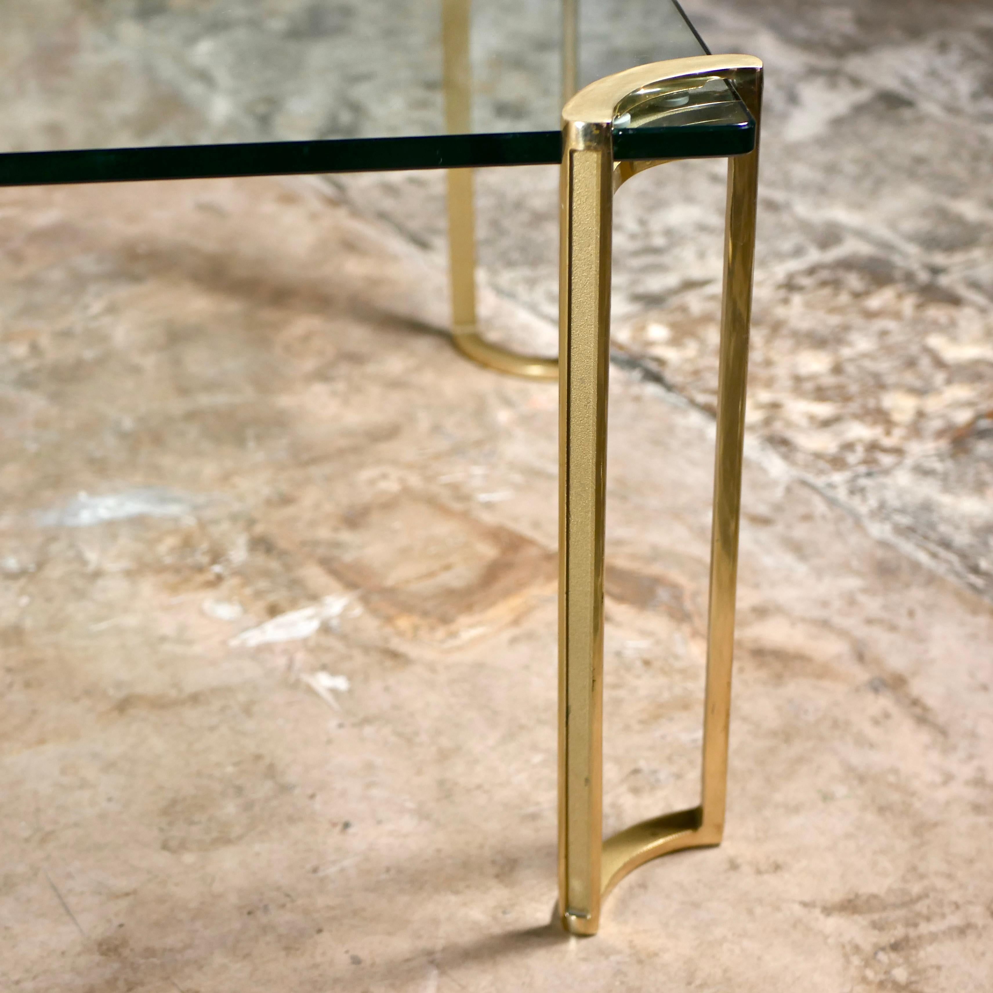T24 brass and glass coffee table by Peter Ghyczy, 1970s For Sale 4