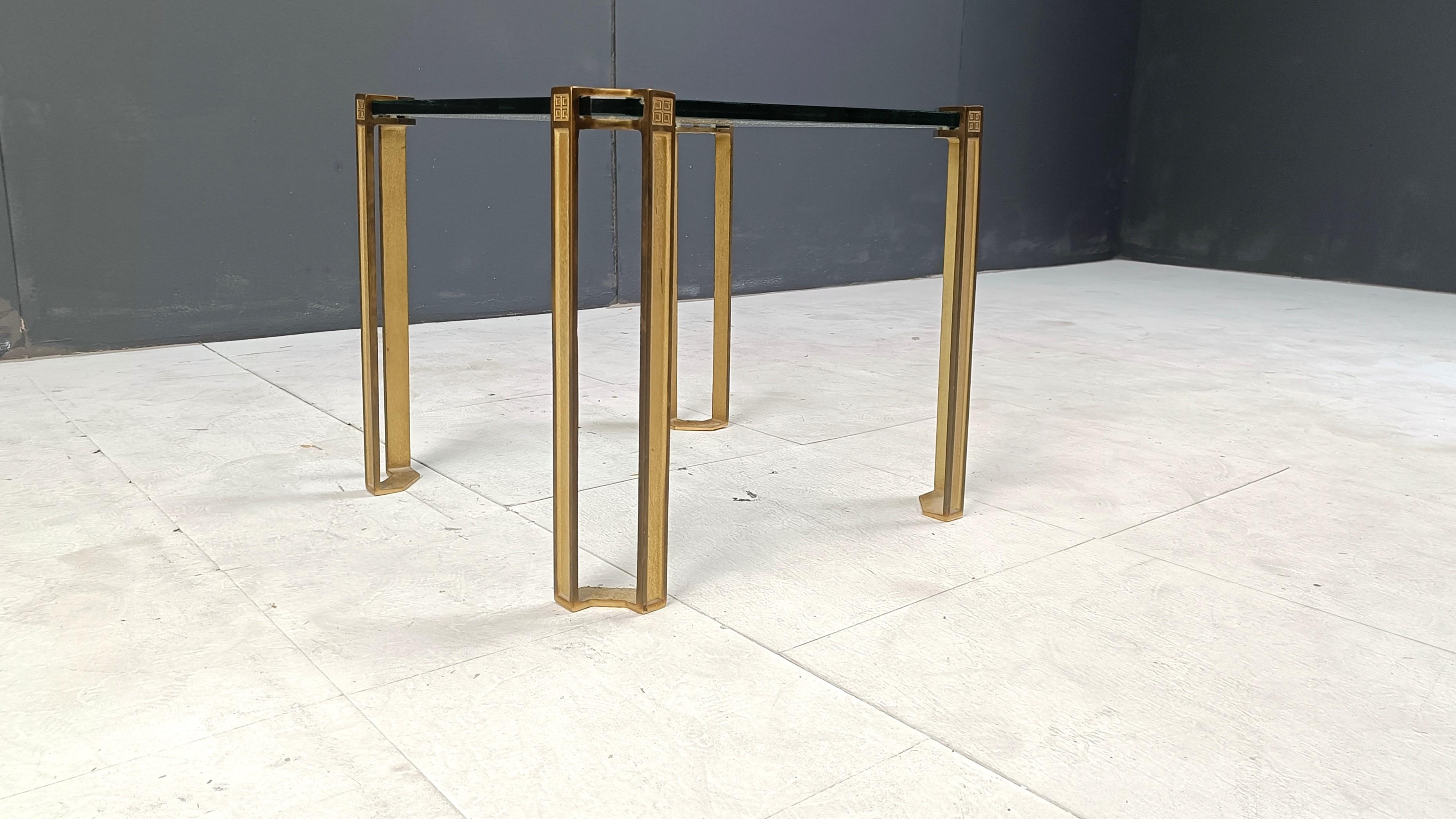Laiton Table basse T24 de Peter Ghyczy, 1970 en vente