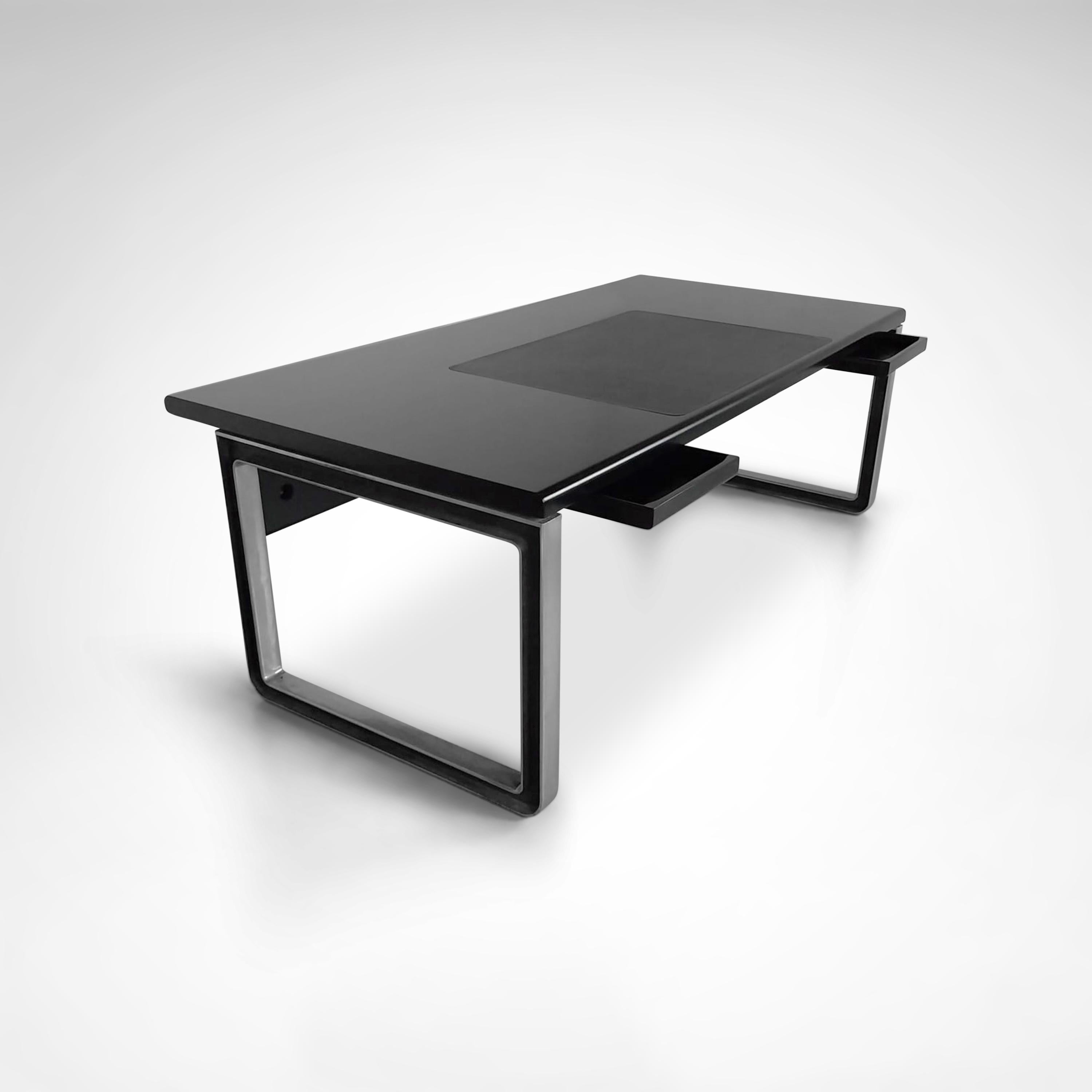 Stainless Steel T333 Desk by Eugenio Gerli and Osvaldo Borsani for Tecno Italy, 1970s
