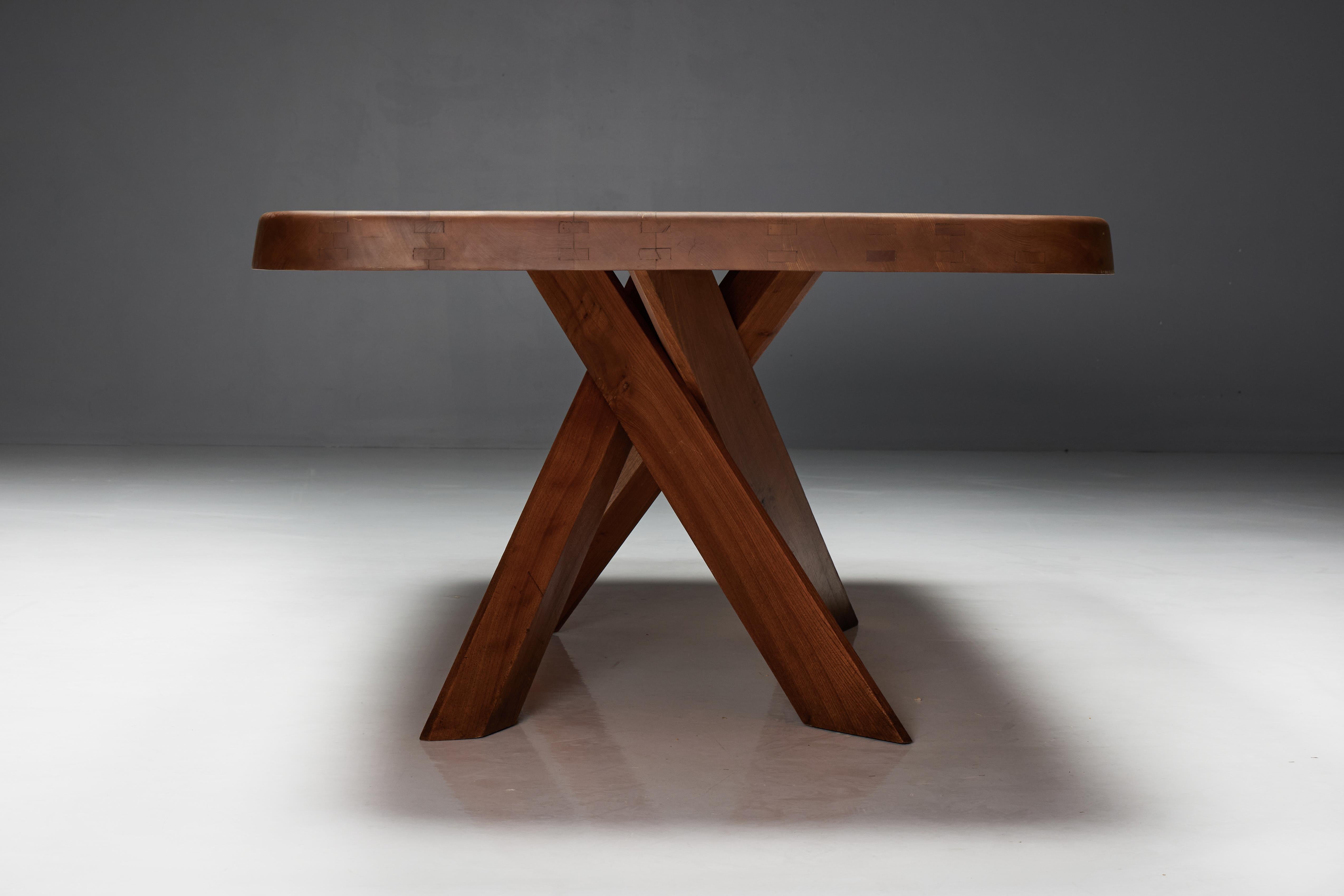 T35 Dining Table by Pierre Chapo, France, 1970s For Sale 2