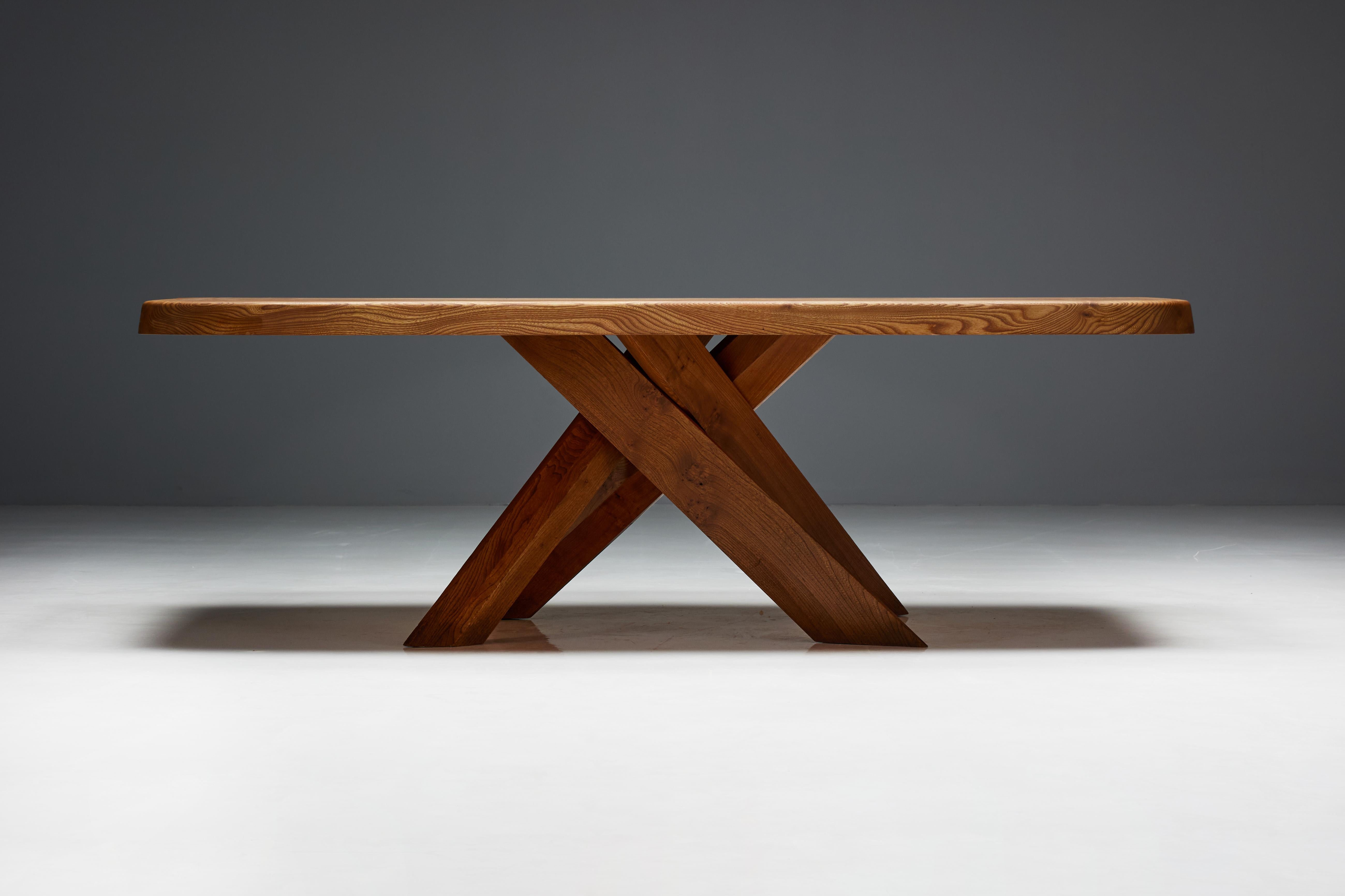 T35 Dining Table by Pierre Chapo, France, 1970s For Sale 3
