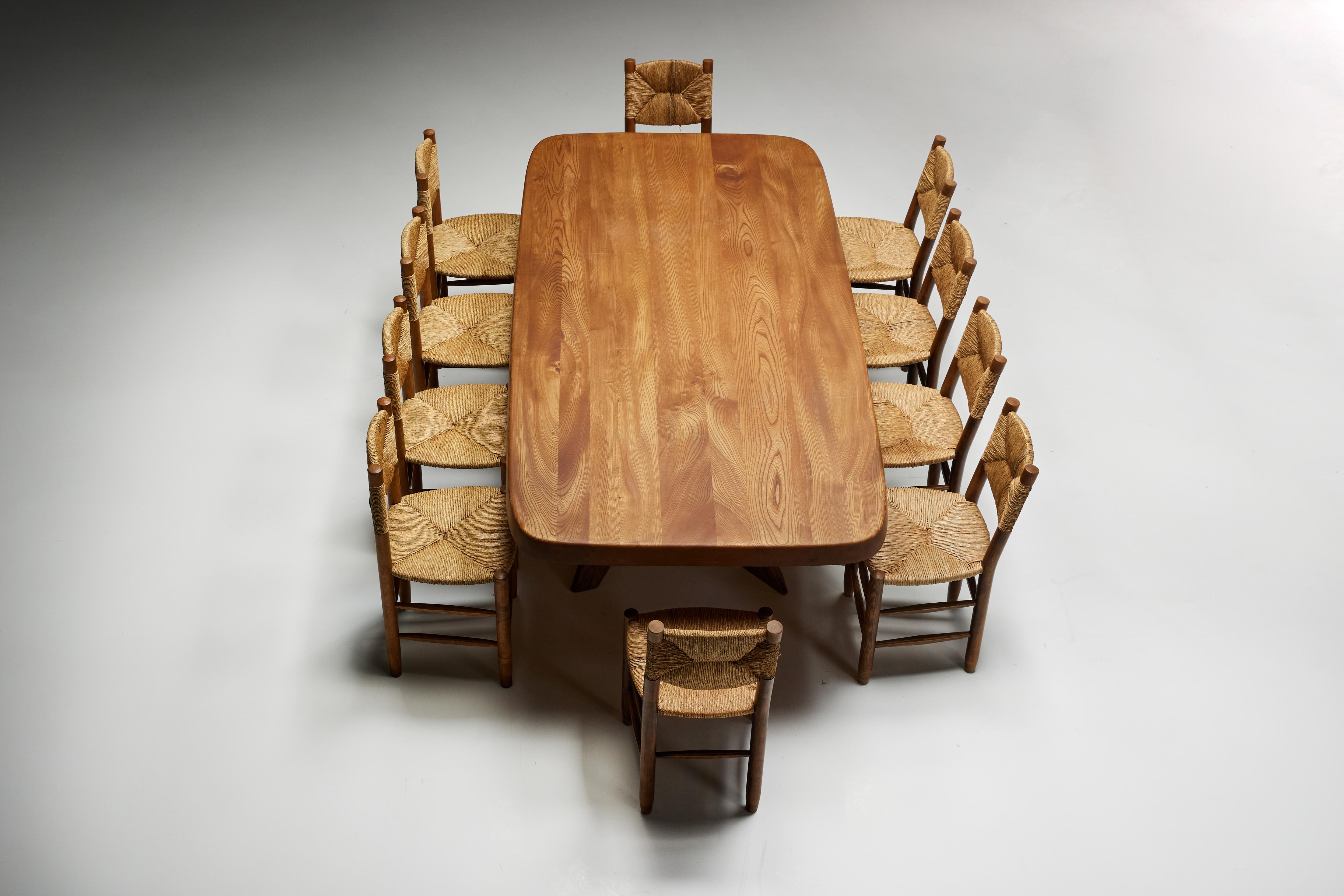 T35 Dining Table by Pierre Chapo, France, 1970s For Sale 6