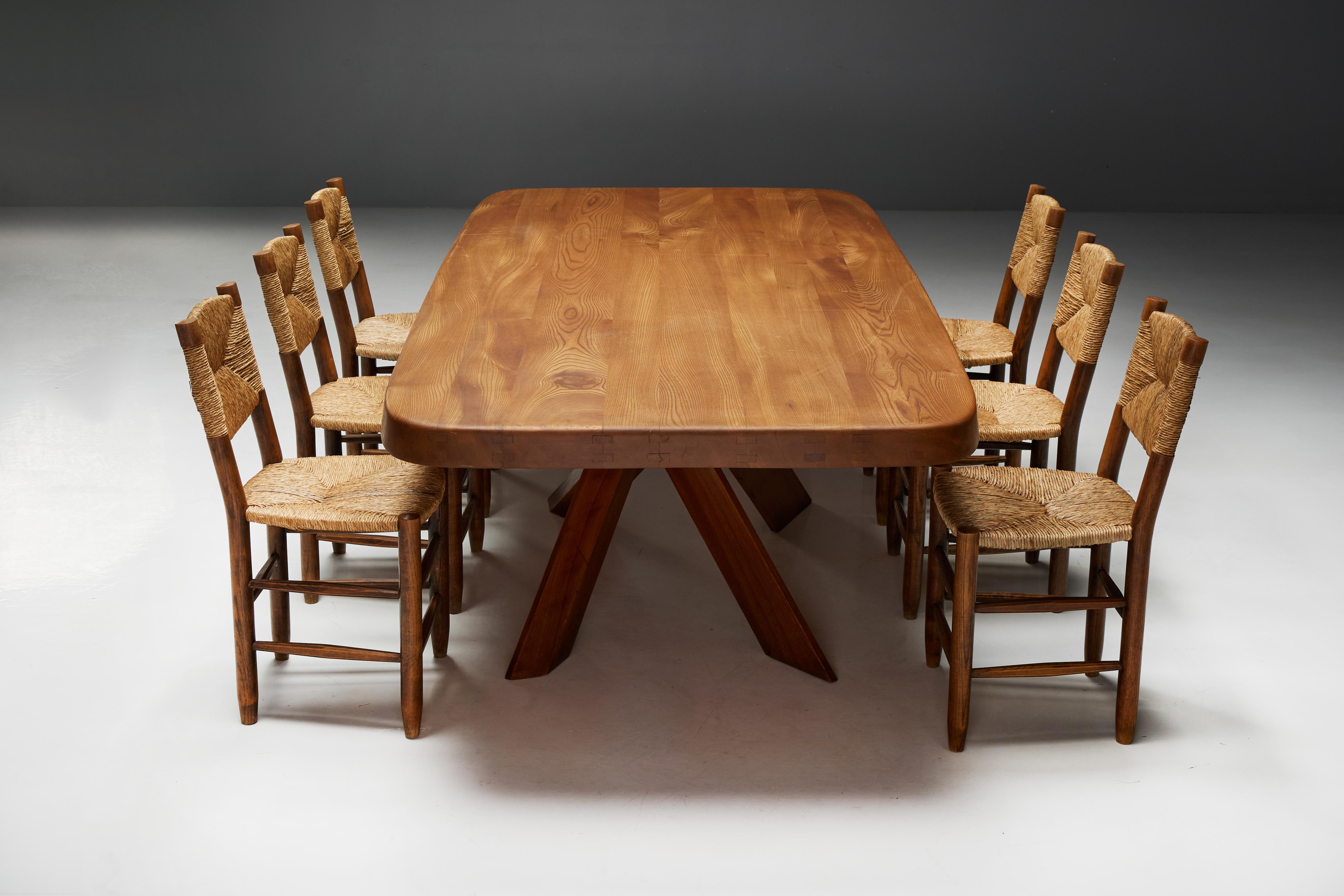 T35 Dining Table by Pierre Chapo, France, 1970s For Sale 7