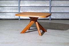 T35A Dining Table by Pierre Chapo, France, Circa 1970-80's