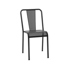 T37 Perforated Chair Outdoor in Black by Xavier Pauchard and Tolix, US