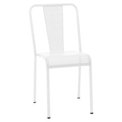 T37 Perforated Chair Outdoor in White by Xavier Pauchard and Tolix, US